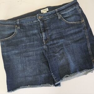 Maurices Dark Blue Denim Long Shorts